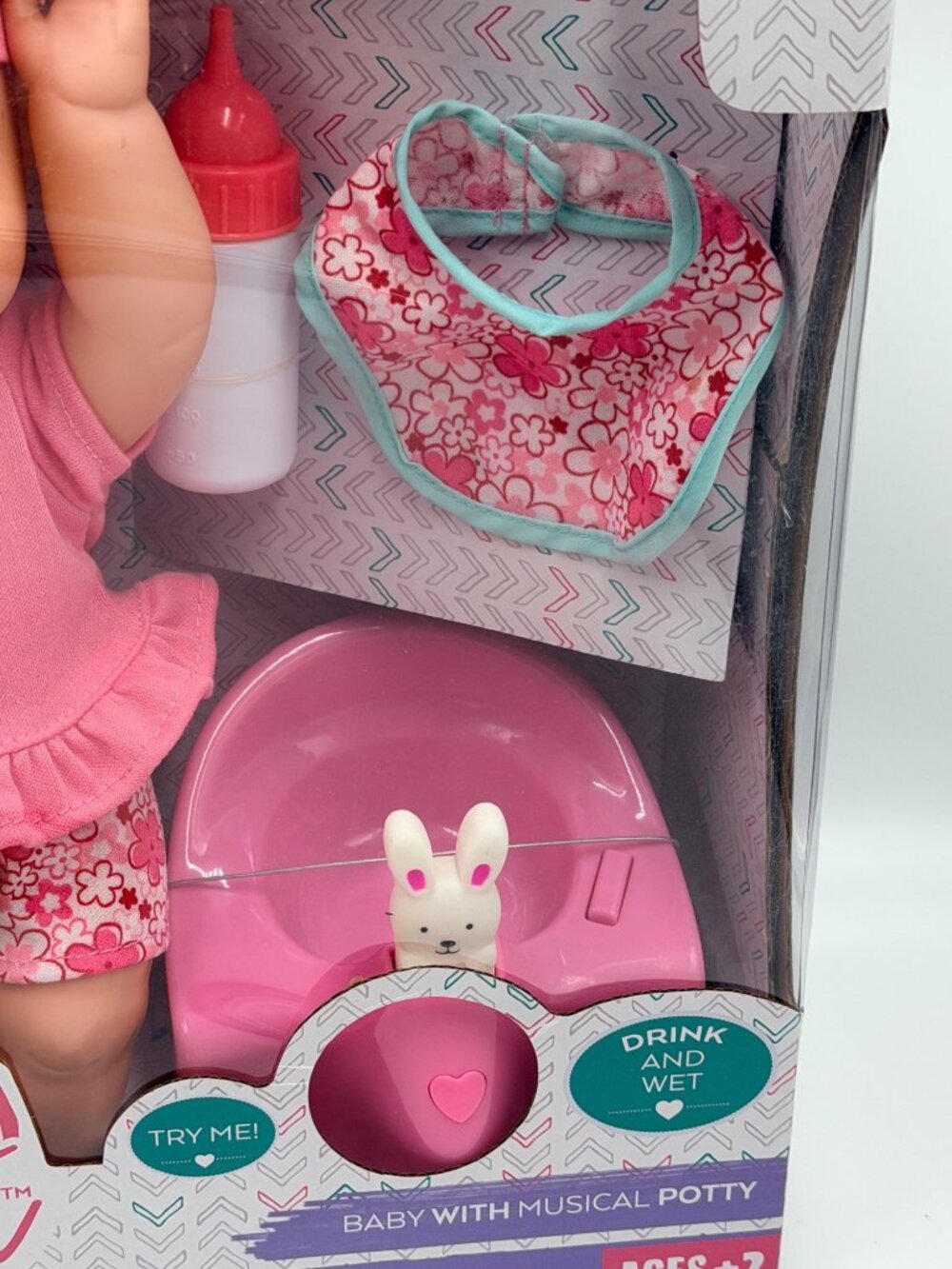 Baby Doll with Musical Potty Drink & Wet Feature Toy Accessories Set - Picture 5 of 8